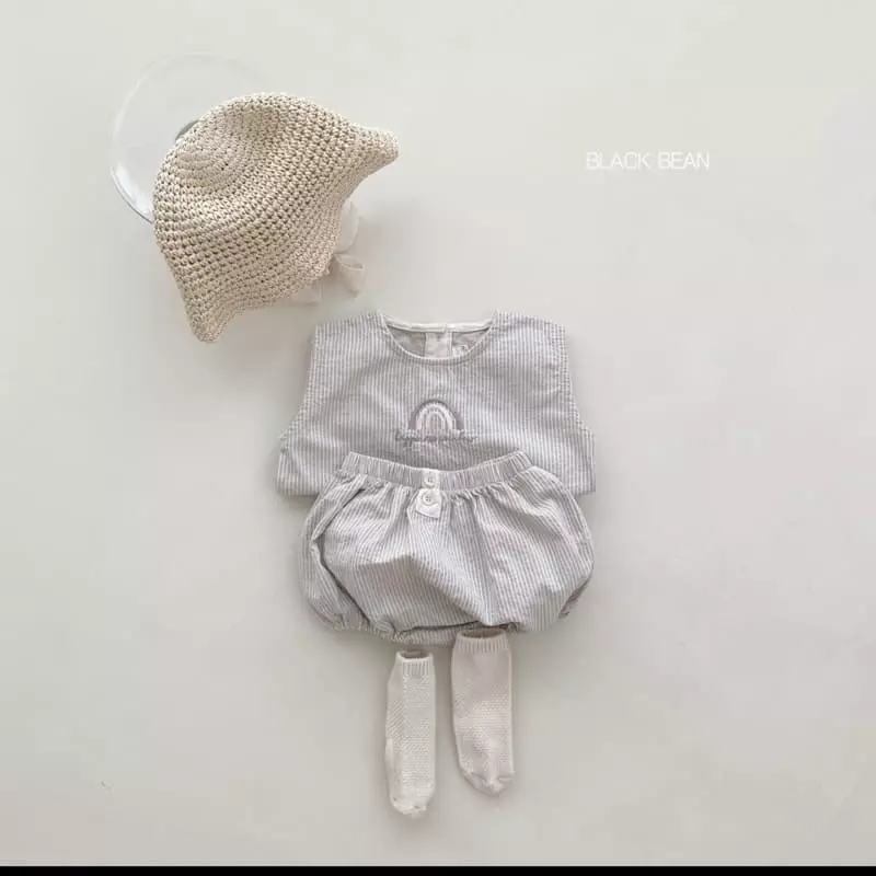 Black Bean - Korean Baby Fashion - #babyboutiqueclothing - Hans Bebe Top Bottom Set - 4