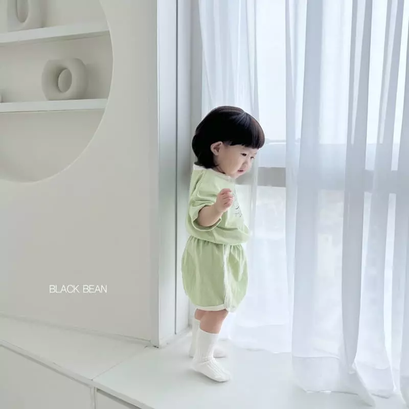 Black Bean - Korean Baby Fashion - #babylifestyle - Sky Bebe Top Bottom Set - 5