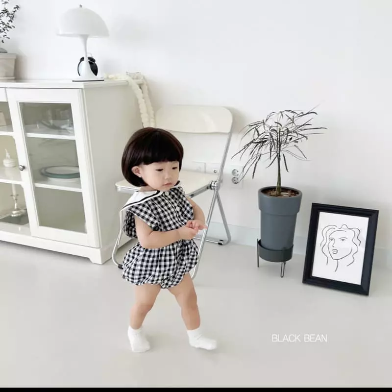 Black Bean - Korean Baby Fashion - #babyoninstagram - Coloring Bebe Top Bottom Set - 7