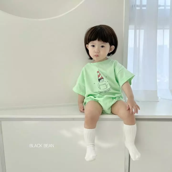 Black Bean - Korean Baby Fashion - #babyoutfit - Birth Bodysuit