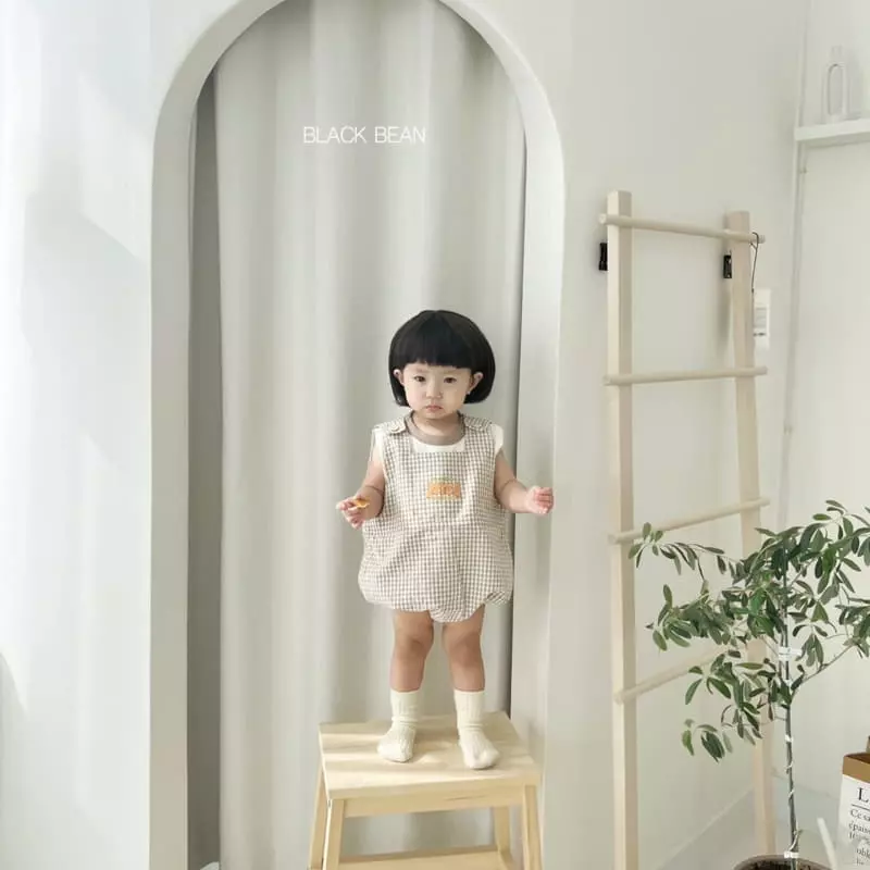 Black Bean - Korean Baby Fashion - #babyoutfit - Just Bebe Dungarees Top Set - 10