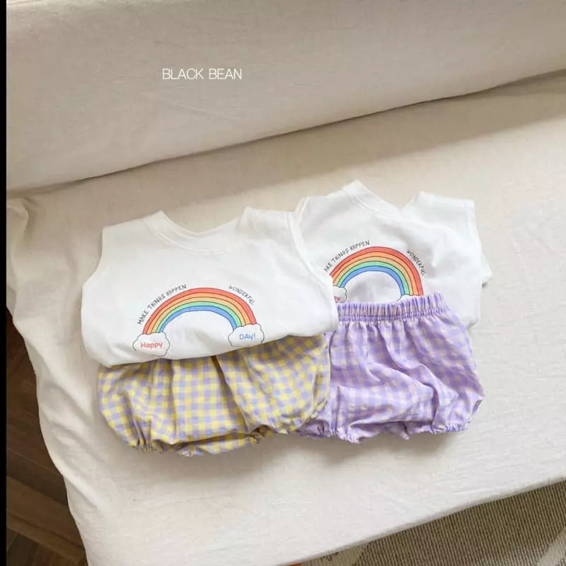 Black Bean - Korean Baby Fashion - #babyoutfit - Wonderful Bebe Top Bottom Set - 7
