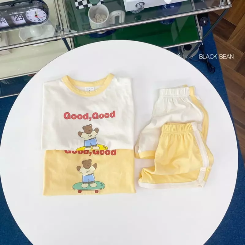 Black Bean - Korean Children Fashion - #childrensboutique - Good Day Top Bottom Set - 6