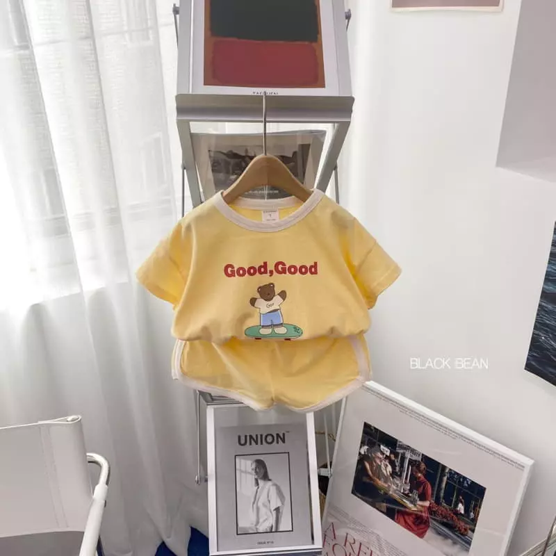 Black Bean - Korean Children Fashion - #designkidswear - Good Day Top Bottom Set - 7