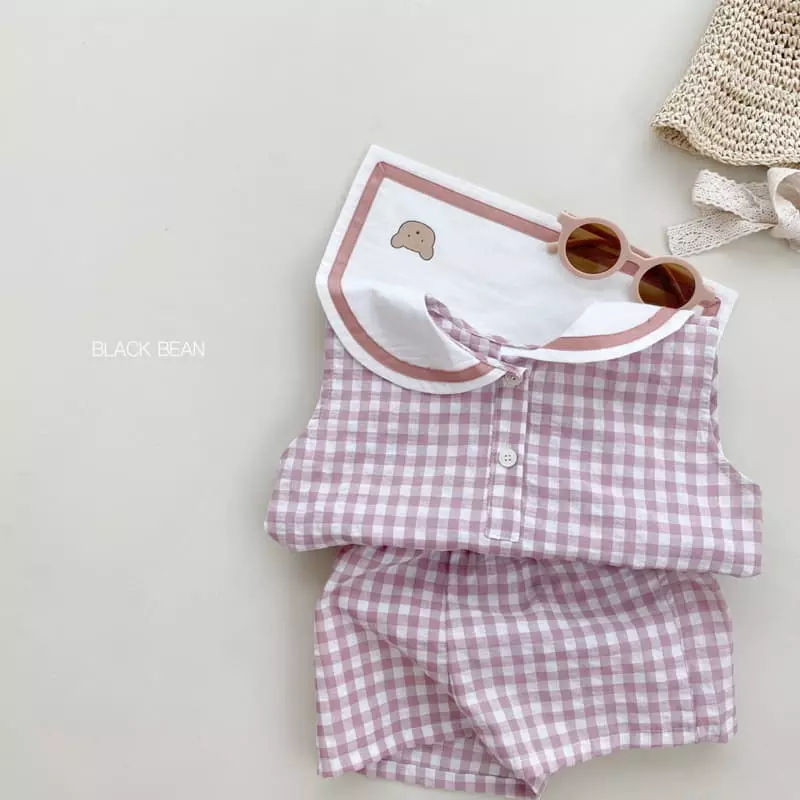Black Bean - Korean Children Fashion - #childrensboutique - Coloring Top Bottom Set - 4