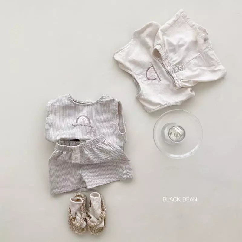 Black Bean - Korean Children Fashion - #discoveringself - Hans Top Bottom Set - 6