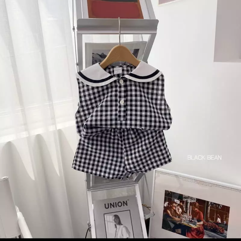 Black Bean - Korean Children Fashion - #kidsshorts - Coloring Top Bottom Set - 7