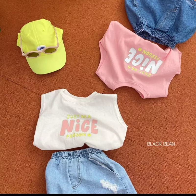 Black Bean - Korean Children Fashion - #littlefashionista - Just Sleeveless
