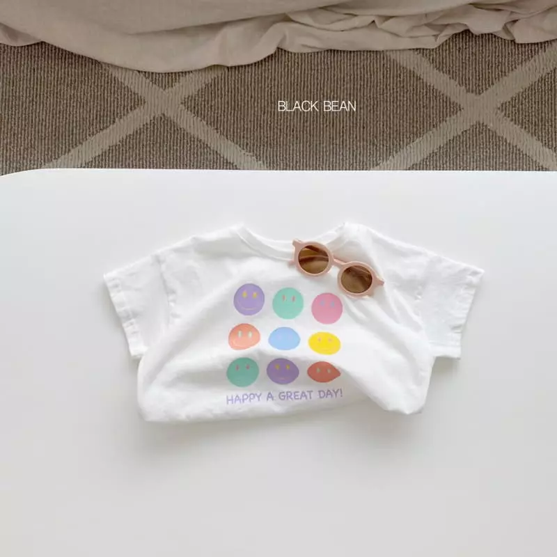 Black Bean - Korean Children Fashion - #magicofchildhood - Face Tee - 3