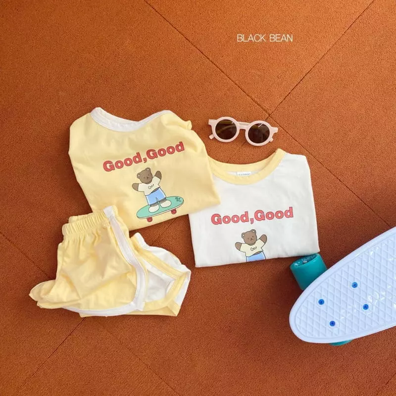 Black Bean - Korean Children Fashion - #prettylittlegirls - Good Day Top Bottom Set