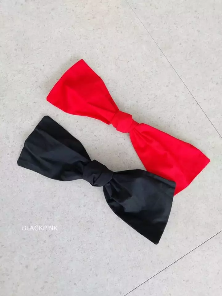 Black Pink - Korean Children Fashion - #childofig - Big Ribbon Hairpin