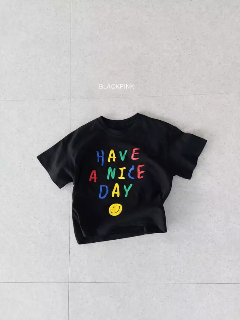 Black Pink - Korean Children Fashion - #childofig - Nice Day Tee - 10
