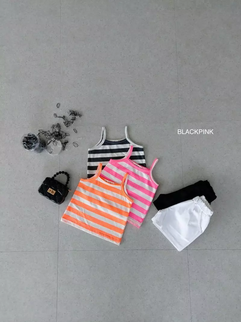 Black Pink - Korean Children Fashion - #childofig - Ppappiyong Sleeveless - 2