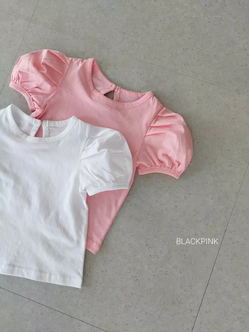 Black Pink - Korean Children Fashion - #childofig - Joy Puff Tee - 10