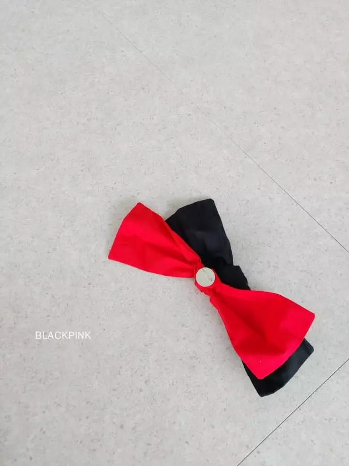 Black Pink - Korean Children Fashion - #childrensboutique - Big Ribbon Hairpin - 2