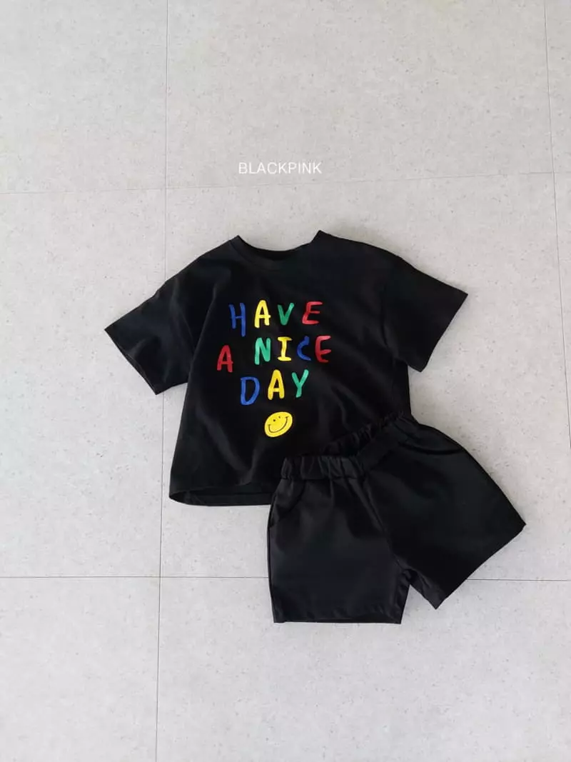 Black Pink - Korean Children Fashion - #designkidswear - Nice Day Tee - 12