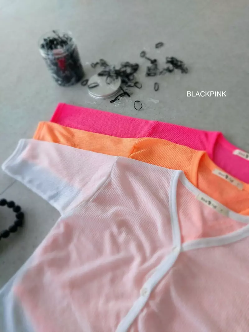 Black Pink - Korean Children Fashion - #designkidswear - See Through Cardigan - 3