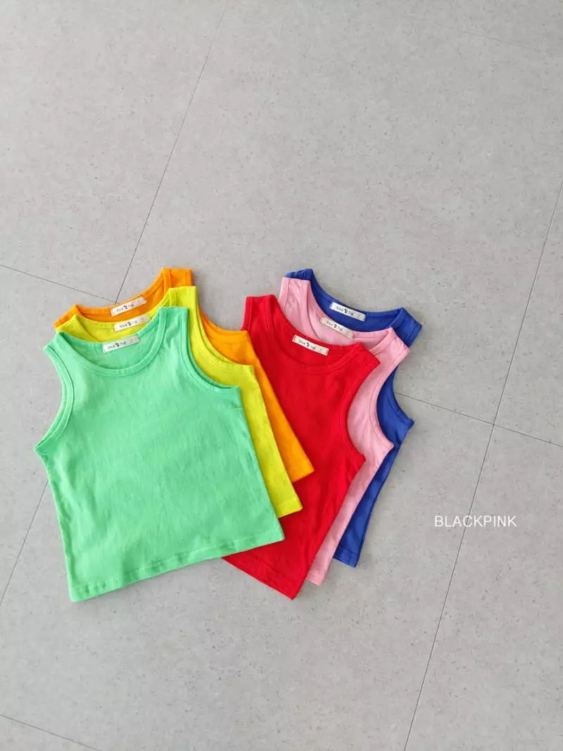 Black Pink - Korean Children Fashion - #discoveringself - Basic Sleeveless - 11