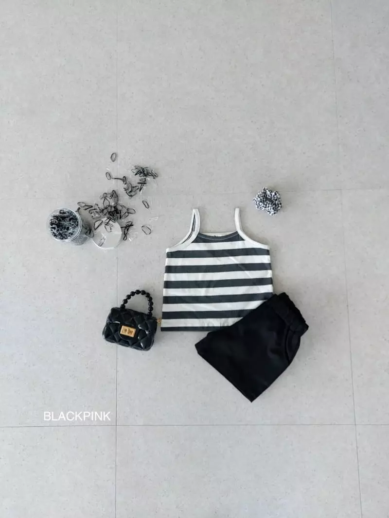 Black Pink - Korean Children Fashion - #kidsshorts - Ppappiyong Sleeveless - 7