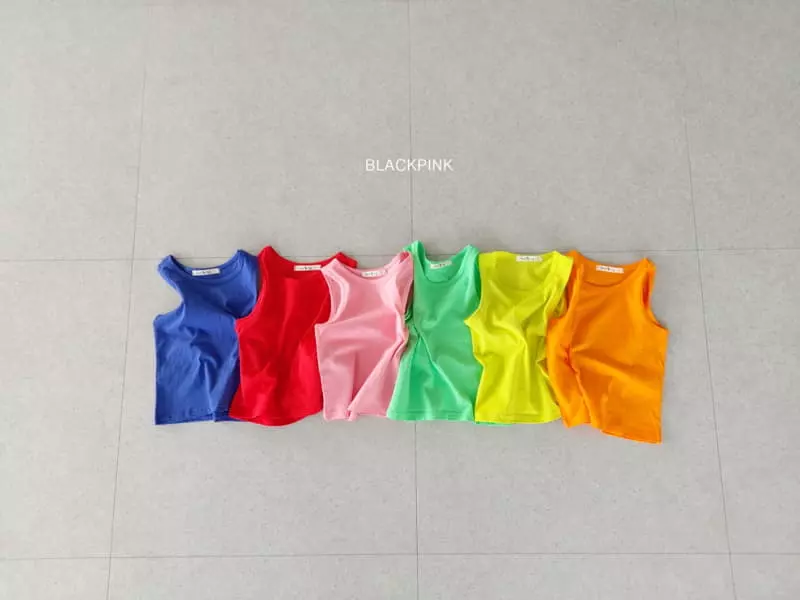 Black Pink - Korean Children Fashion - #littlefashionista - Basic Sleeveless