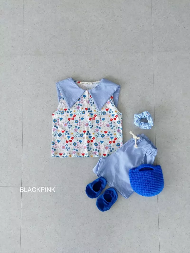 Black Pink - Korean Children Fashion - #littlefashionista - Sweet Collar Tee - 6