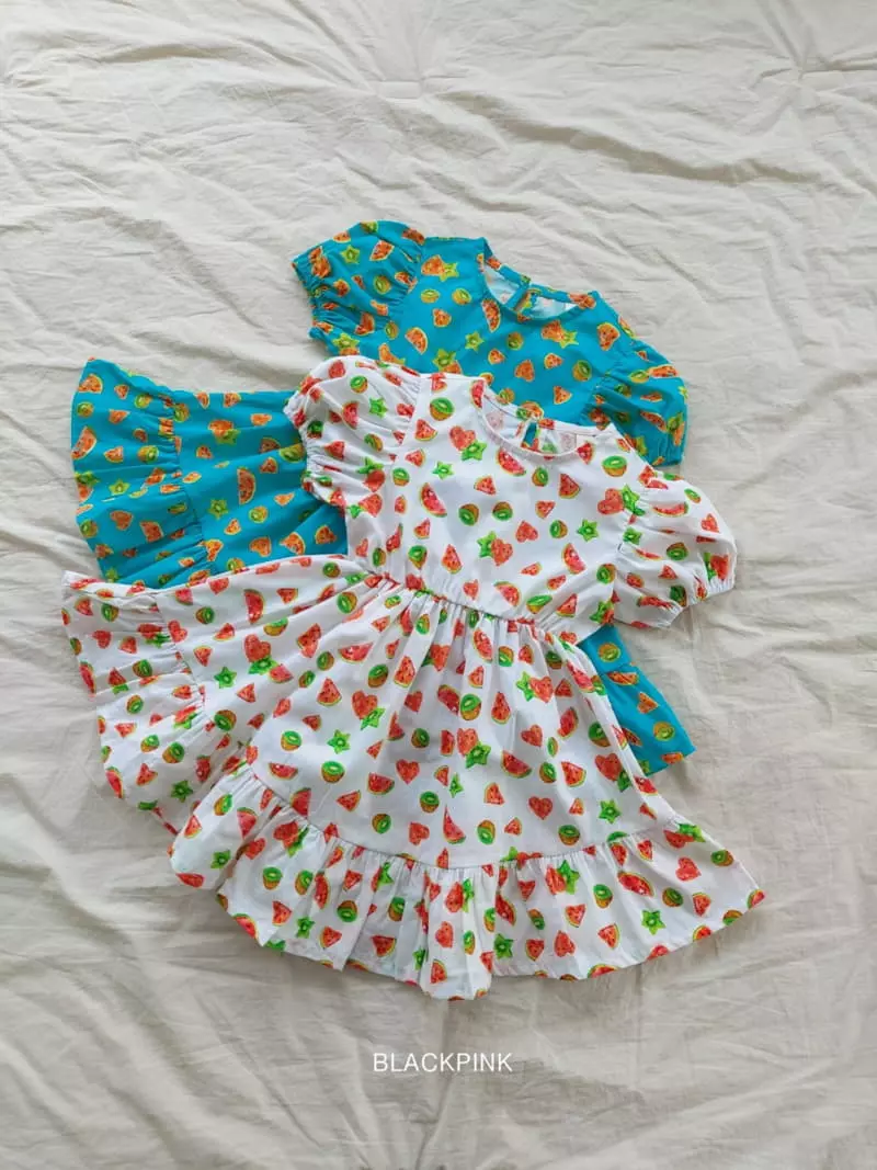 Black Pink - Korean Children Fashion - #magicofchildhood - Water Melon One-piece - 9