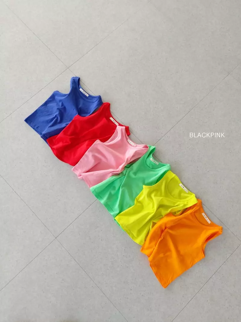 Black Pink - Korean Children Fashion - #magicofchildhood - Basic Sleeveless - 2
