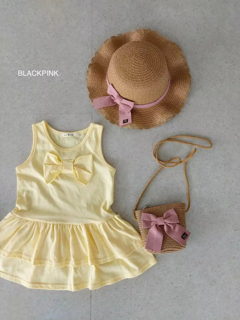 Black Pink - Korean Children Fashion - #minifashionista - Calira Ribbon Ribbon One-piece - 9