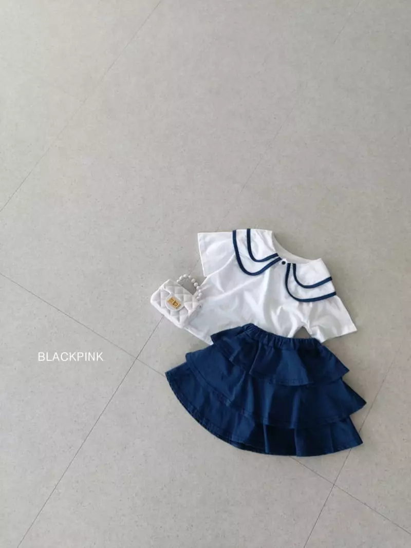 Black Pink - Korean Children Fashion - #prettylittlegirls - Twice Cancan Top Bottom Set - 10