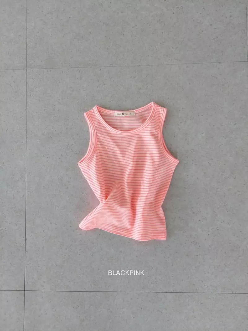 Black Pink - Korean Children Fashion - #prettylittlegirls - Stripes Sleeveless - 5