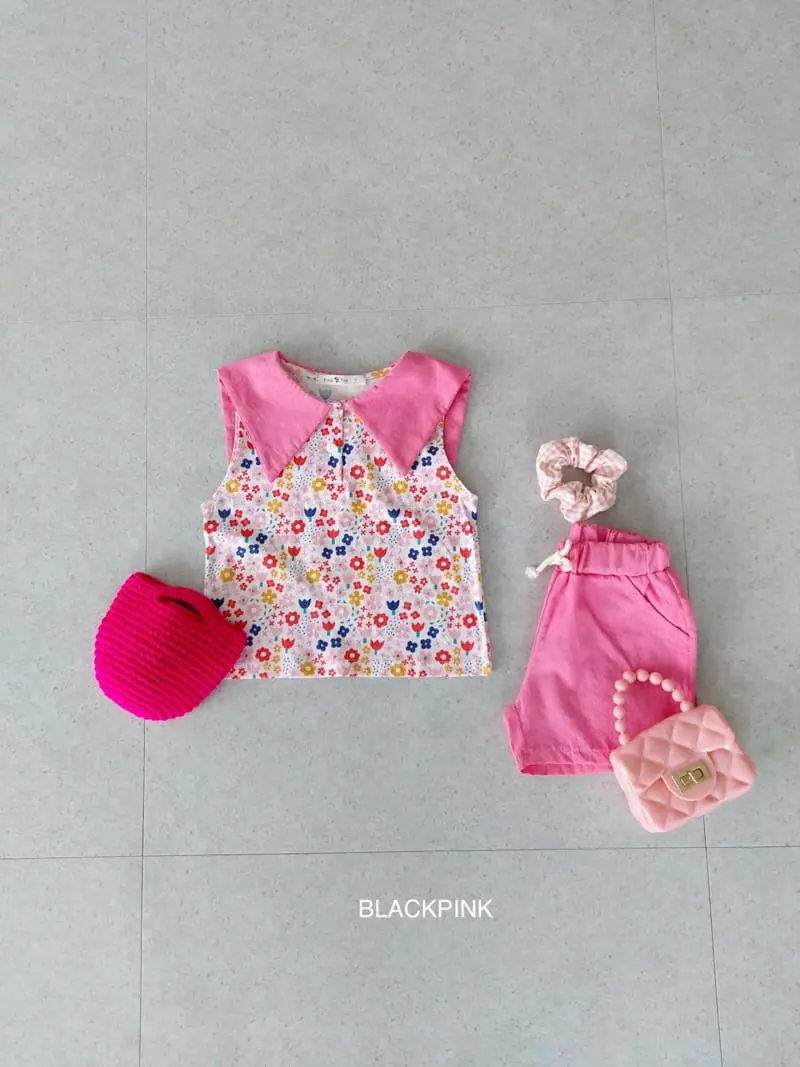 Black Pink - Korean Children Fashion - #prettylittlegirls - Sweet Collar Tee - 9