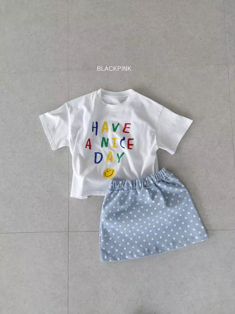 Black Pink - Korean Children Fashion - #stylishchildhood - Nice Day Tee - 9