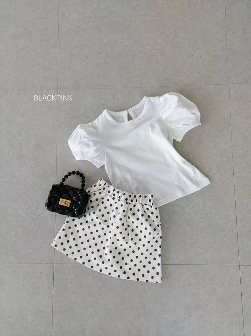 Black Pink - Korean Children Fashion - #stylishchildhood - Joy Puff Tee - 9