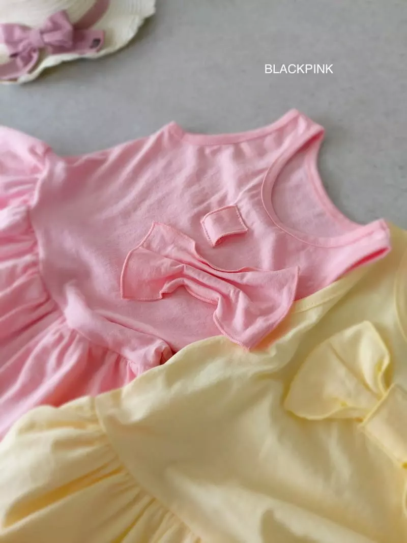 Black Pink - Korean Children Fashion - #todddlerfashion - Calira Ribbon Ribbon One-piece - 11