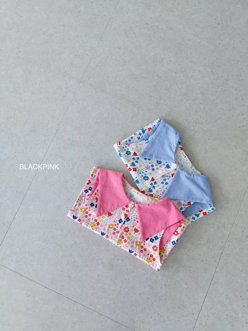 Black Pink - Korean Children Fashion - #toddlerclothing - Sweet Collar Tee - 11
