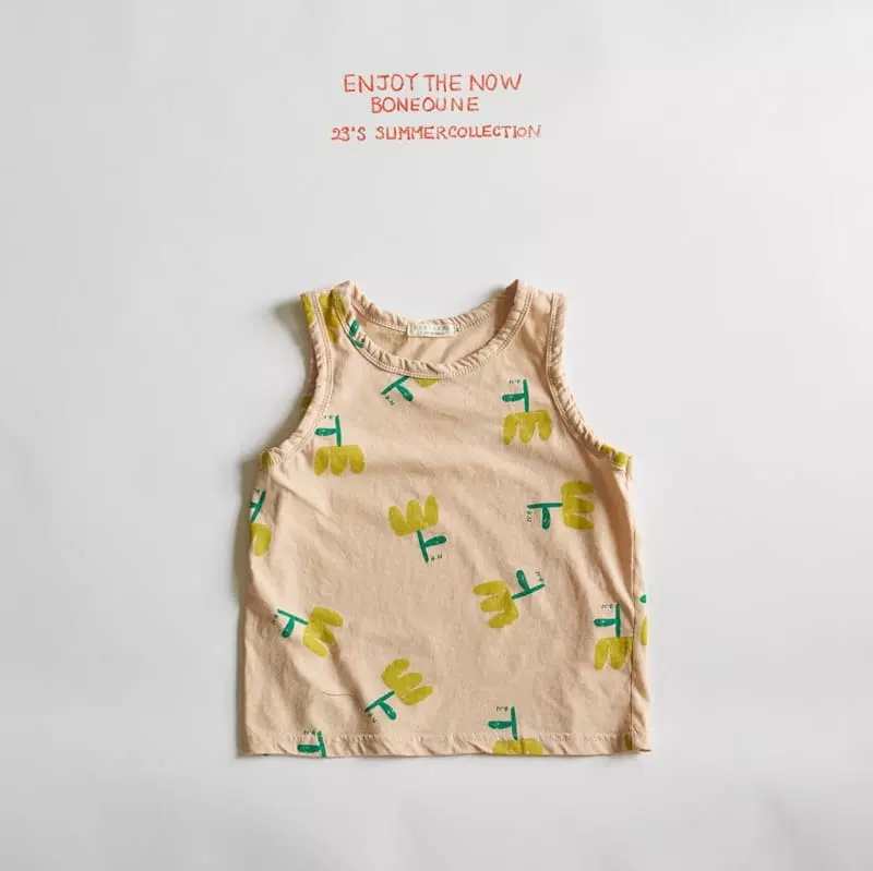 Boneoune - Korean Children Fashion - #fashionkids - Seson Flower Sleeveless - 3