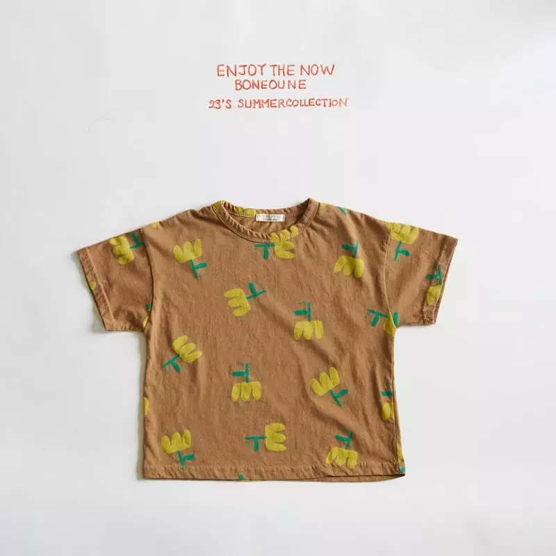 Boneoune - Korean Children Fashion - #littlefashionista - Flower Tee - 5