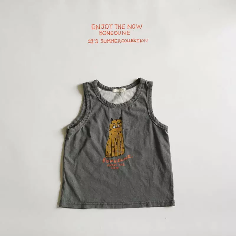 Boneoune - Korean Children Fashion - #Kfashion4kids - Oddugi Cheetah Sleeveless - 4
