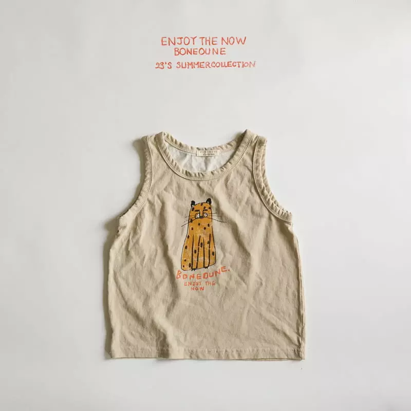 Boneoune - Korean Children Fashion - #magicofchildhood - Oddugi Cheetah Sleeveless - 5