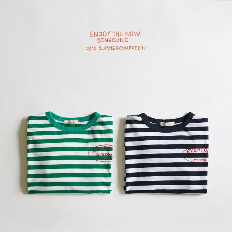 Boneoune - Korean Children Fashion - #magicofchildhood - Bone Line Tee - 4