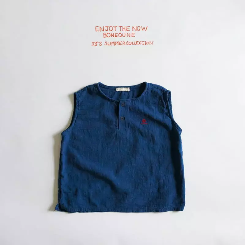 Boneoune - Korean Children Fashion - #prettylittlegirls - Siwar Non Sleeves Shirts - 3