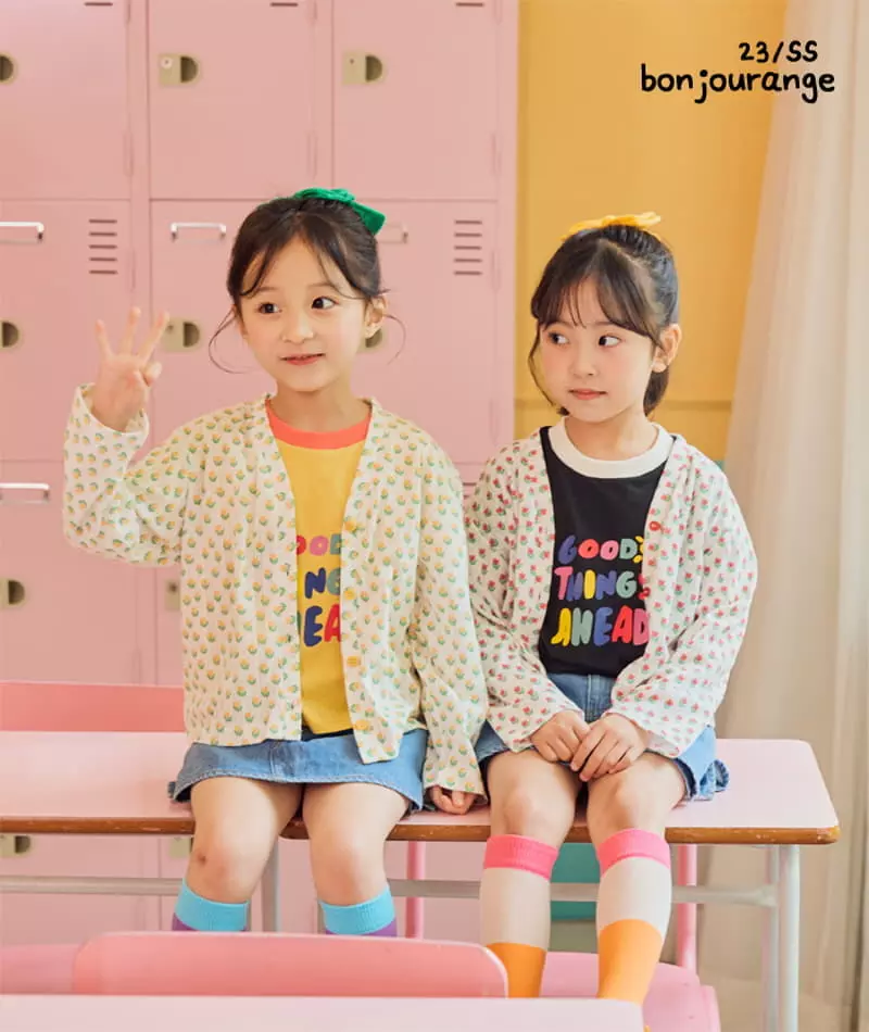 Bonjour Ange - Korean Children Fashion - #childofig - Tulip Scsi Summer Cardigan