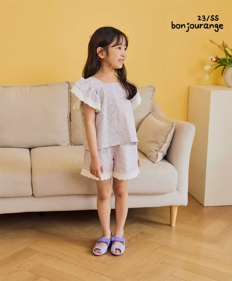 Bonjour Ange - Korean Children Fashion - #designkidswear - Dorosi Lace Top Bottom Set - 7