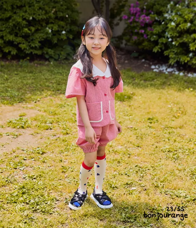 Bonjour Ange - Korean Children Fashion - #toddlerclothing - Goband Top Bottom Set - 7