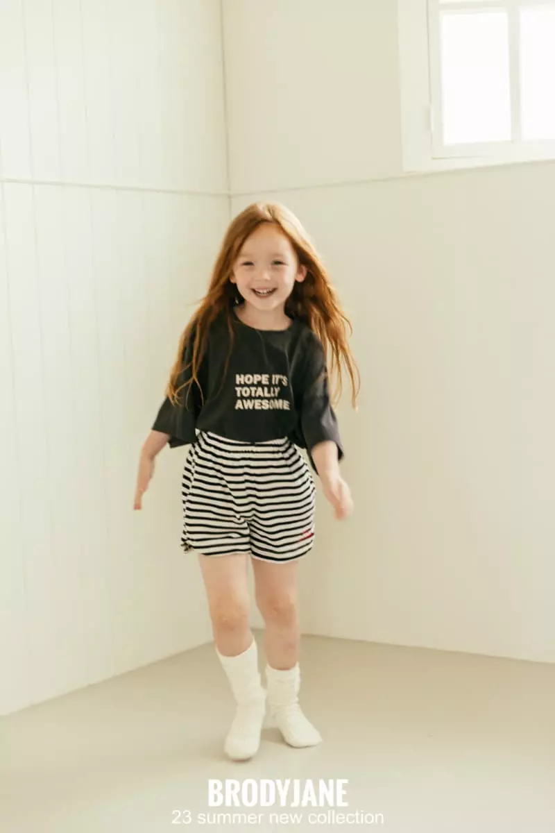 Brody Jane - Korean Children Fashion - #kidsstore - Waffle Stripes Shorts - 2
