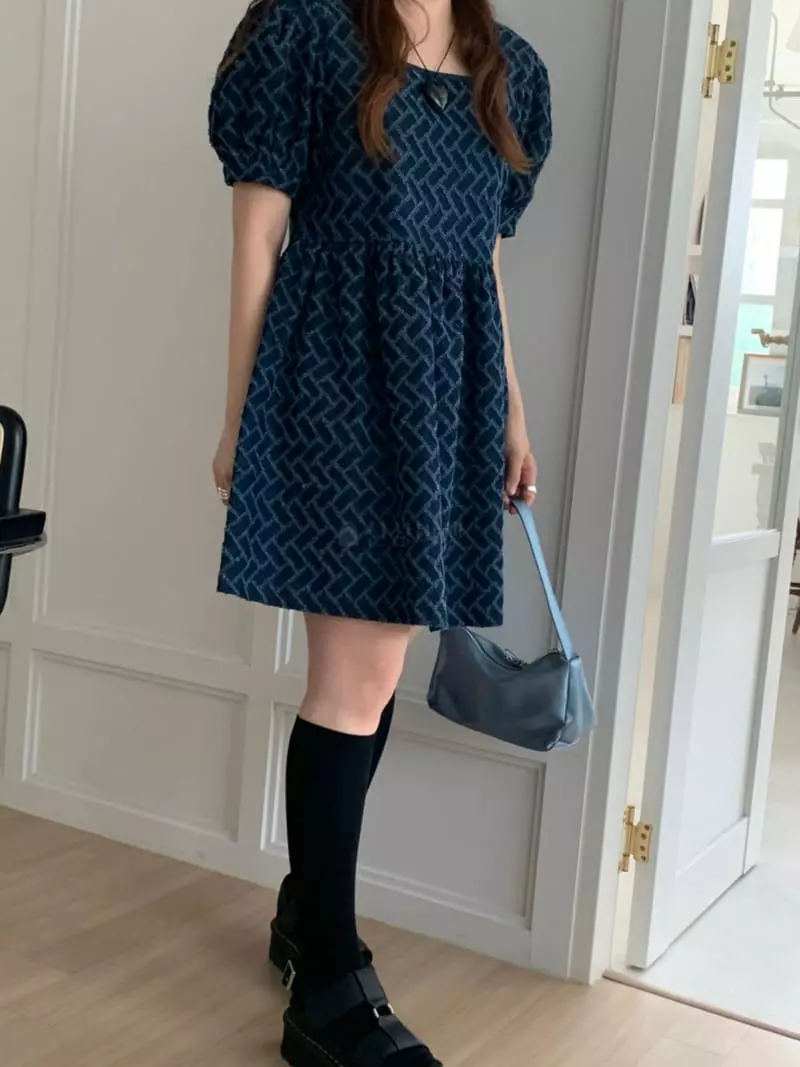 Buckle - Korean Women Fashion - #momslook - Zig Zag One-piece - 8