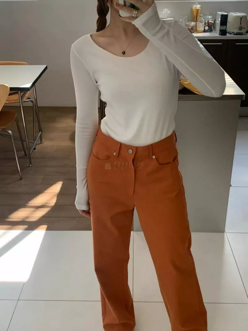Buckle - Korean Women Fashion - #momslook - Vivid Pants - 6