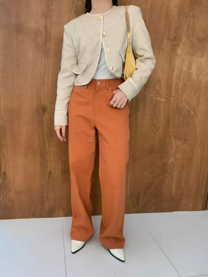 Buckle - Korean Women Fashion - #restrostyle - Vivid Pants - 12