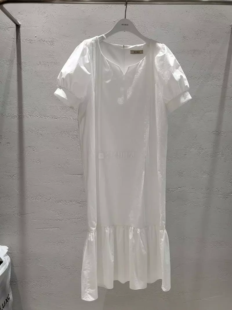 Buckle - Korean Women Fashion - #restrostyle - Pintuck One-piece - 3