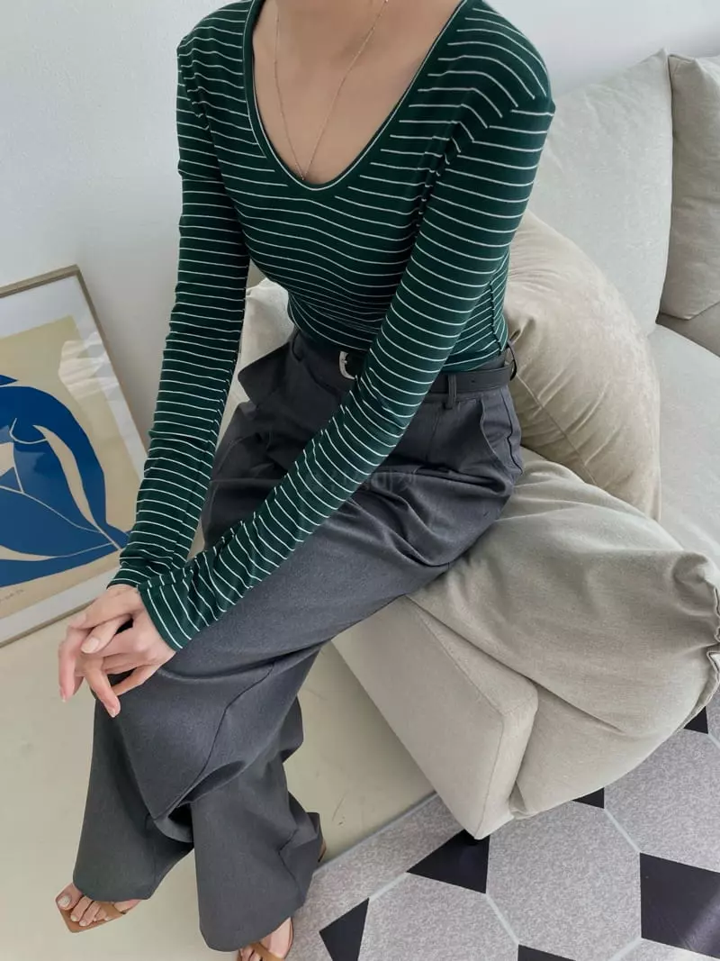 Buckle - Korean Women Fashion - #romanticstyle - Lady Tee - 5